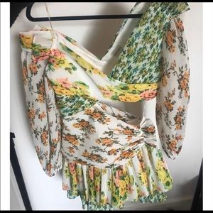 Zimmermann printed asymmetrical dress